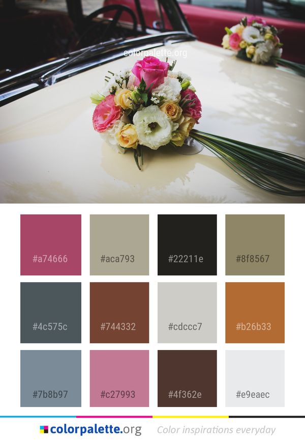 Flower Arranging Floristry Color Palette
