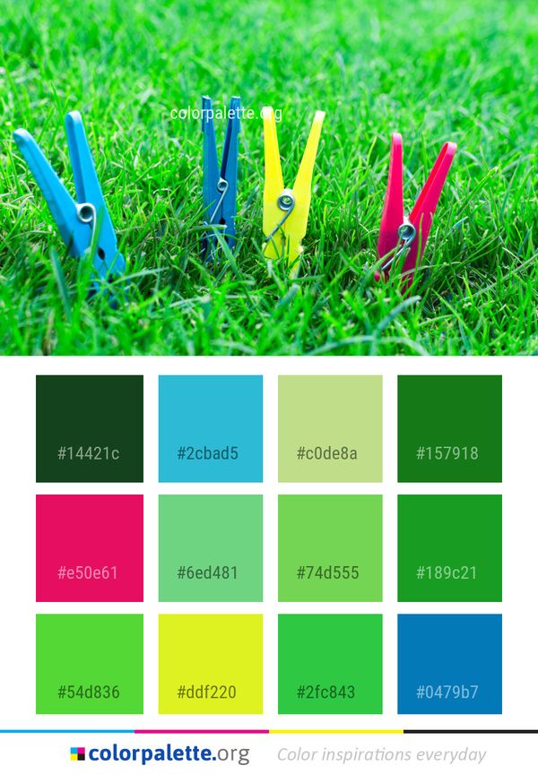 Grass Green Plant Color Palette