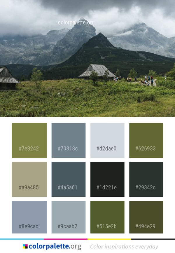 Mountainous Landforms Mountain Nature Color Palette