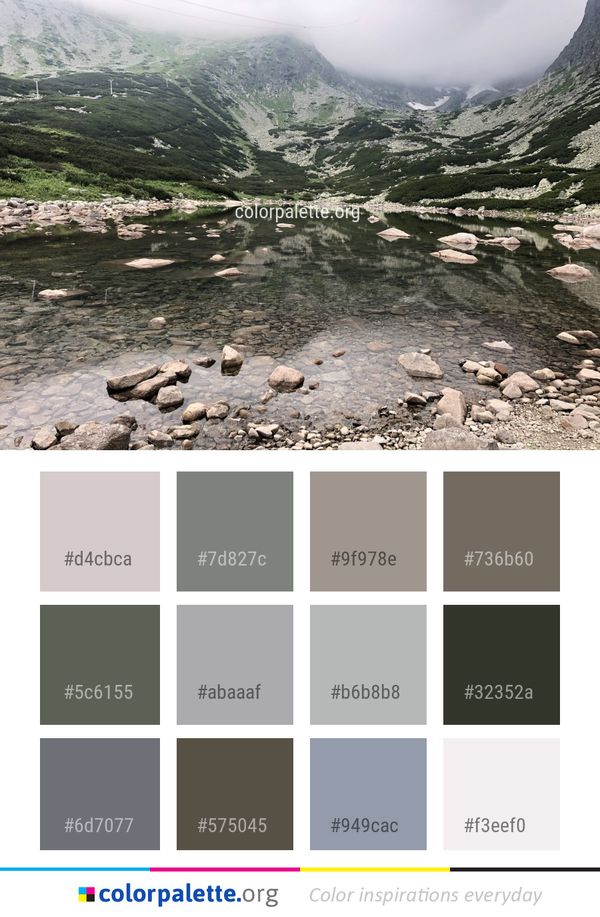 Mountainous Landforms Wilderness Mountain Color Palette