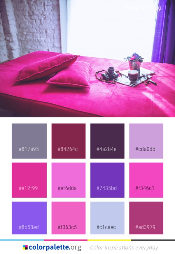 Pink Red Purple Color Palette
