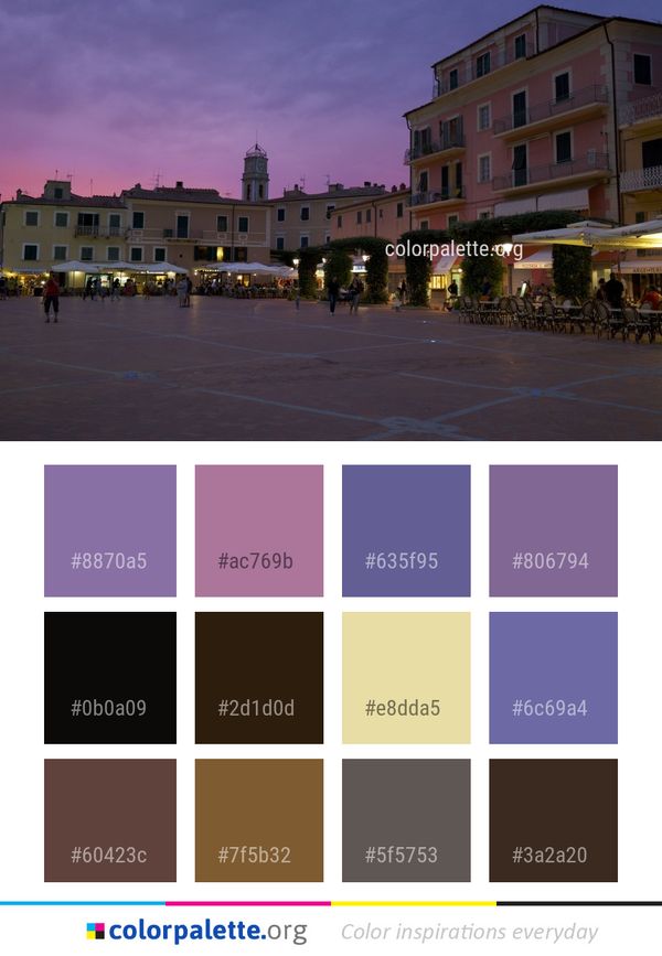 Sky City Town Color Palette