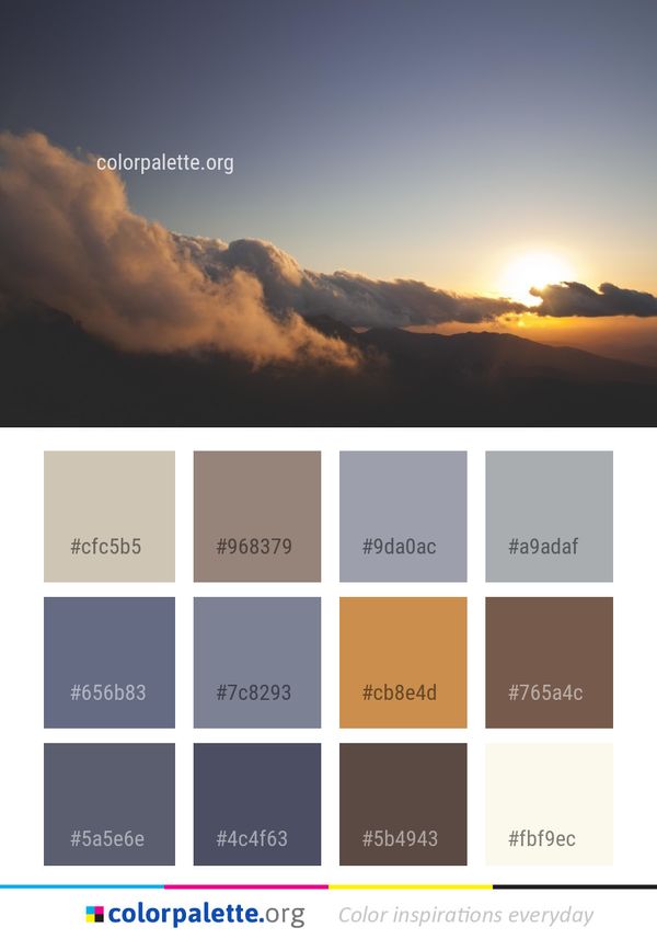 Sky Cloud Atmosphere Color Palette