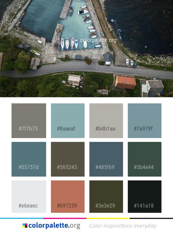 Water Aerial Photography Waterway Color Palette