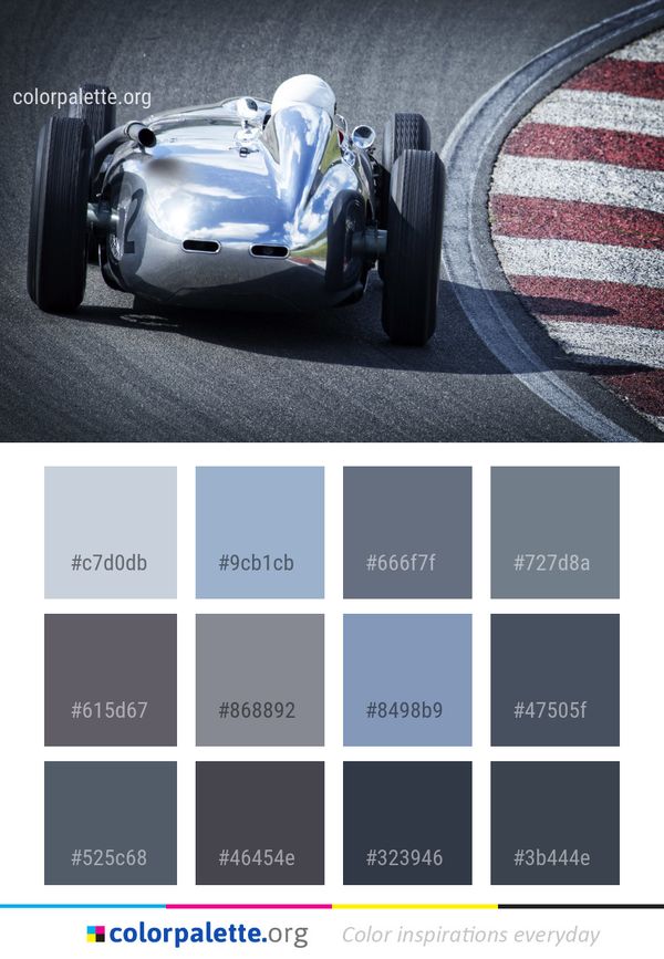 Car Motor Vehicle Color Palette