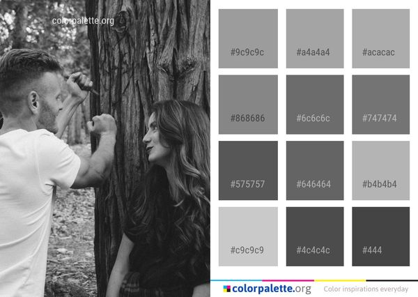 Photograph Black Person Color Palette