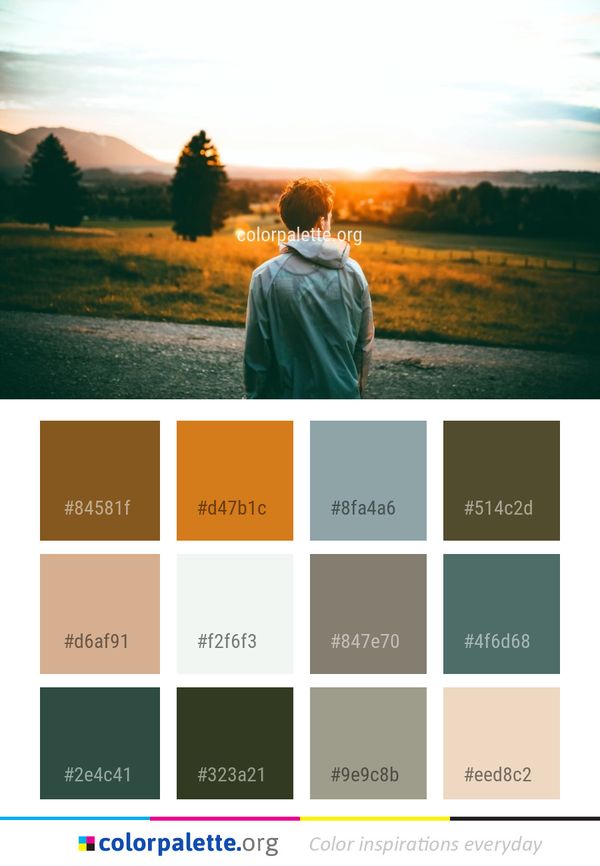 Photograph Sky Mountainous Landforms Color Palette