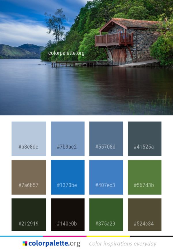 Reflection Nature Water Color Palette
