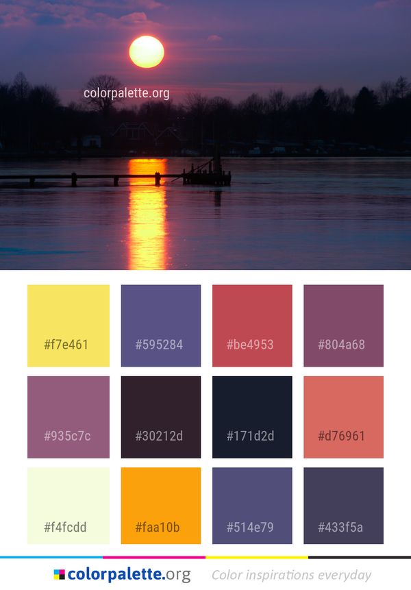 Reflection Water Nature Color Palette