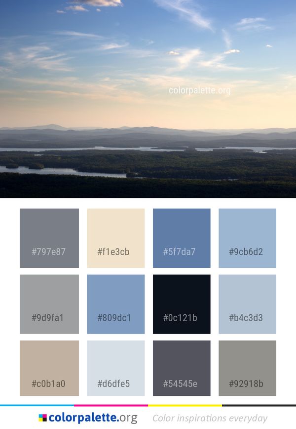 Sky Horizon Highland Color Palette