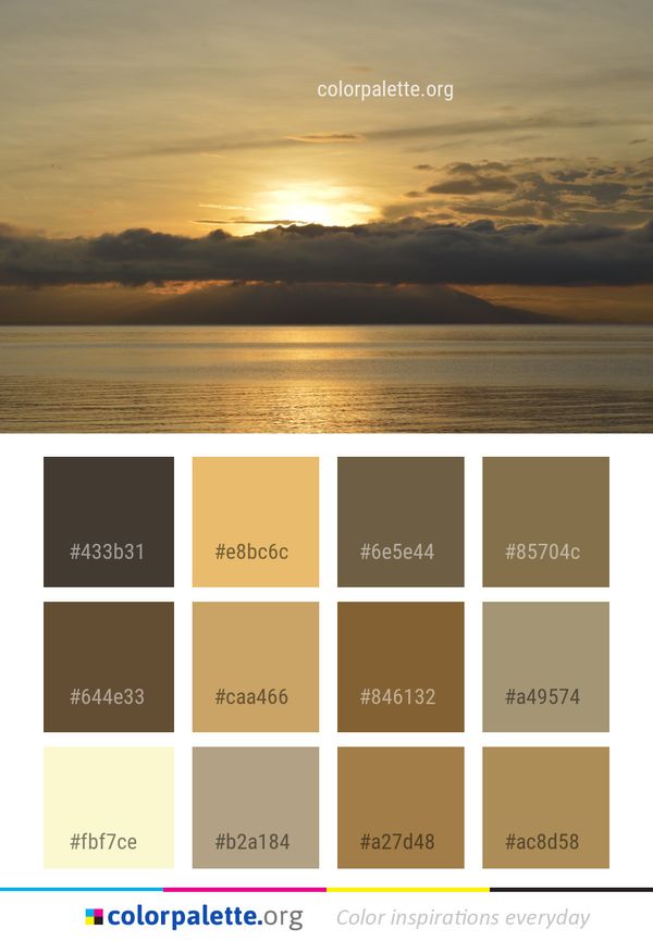 Sky Horizon Sunset Color Palette
