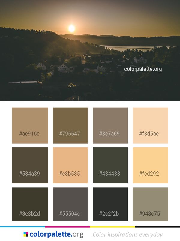 Sky Nature Sunrise Color Palette