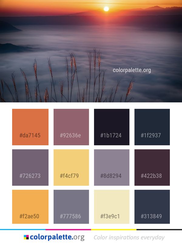 Sky Sunrise Horizon Color Palette