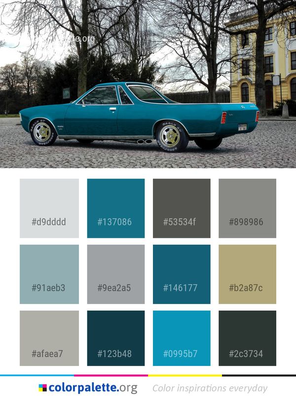 Car Land Vehicle Motor Color Palette
