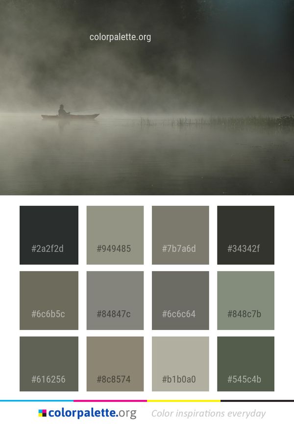 Fog Mist Water Color Palette