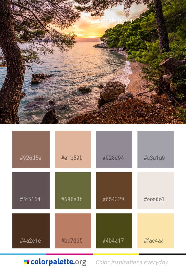 Nature Body Of Water Color Palette
