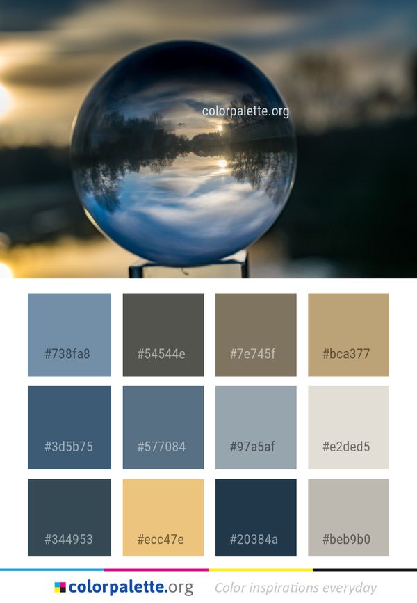 Reflection Water Sky Color Palette