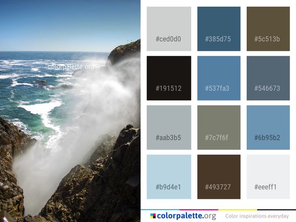 Sea Water Coast Color Palette