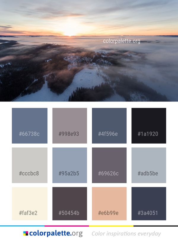 Sky Horizon Atmosphere Color Palette