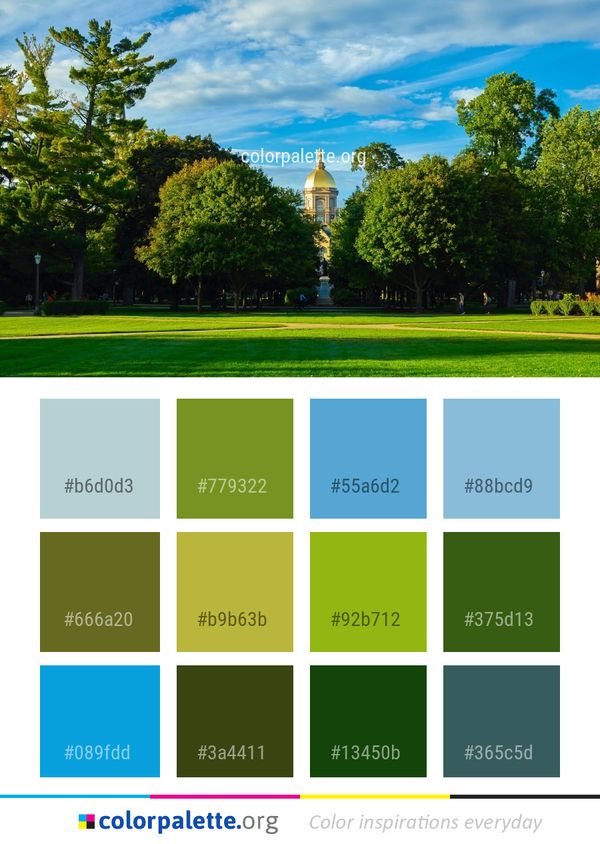 Sky Nature Landmark Color Palette