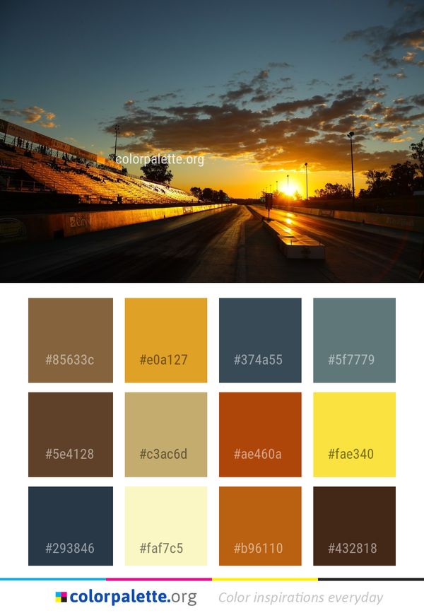 Sky Road Cloud Color Palette