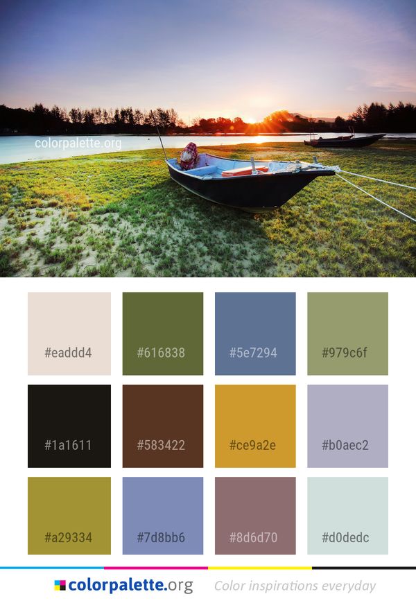 Water Nature Reflection Color Palette