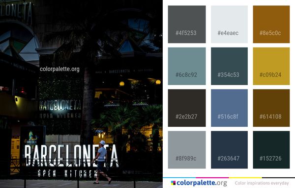 Night City Lighting Color Palette