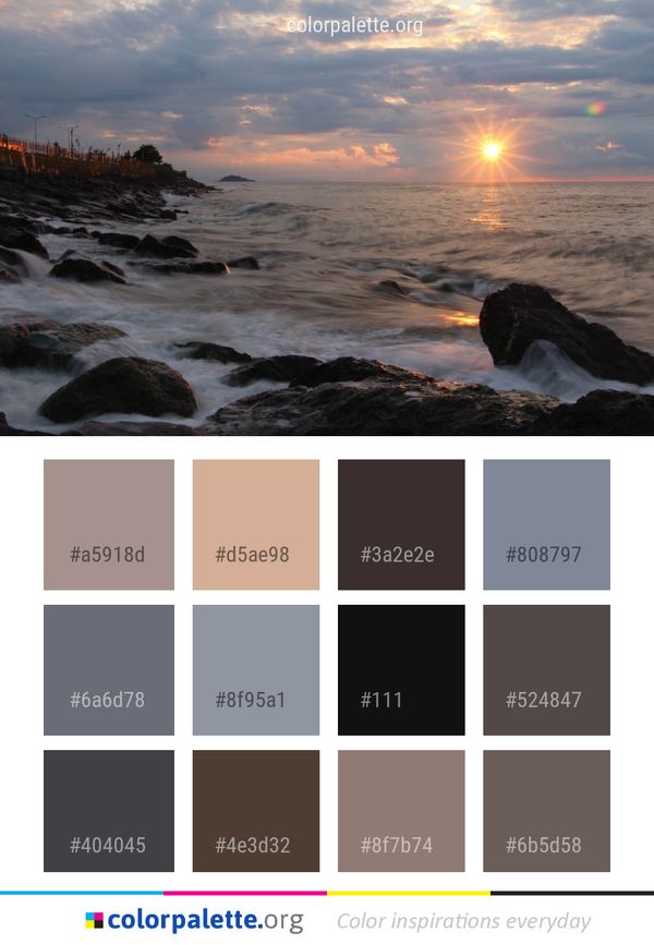 Sea Body Of Water Sky Color Palette