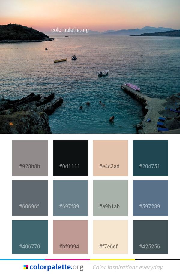 Sea Body Of Water Sky Color Palette