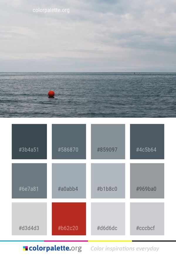 Sea Water Horizon Color Palette