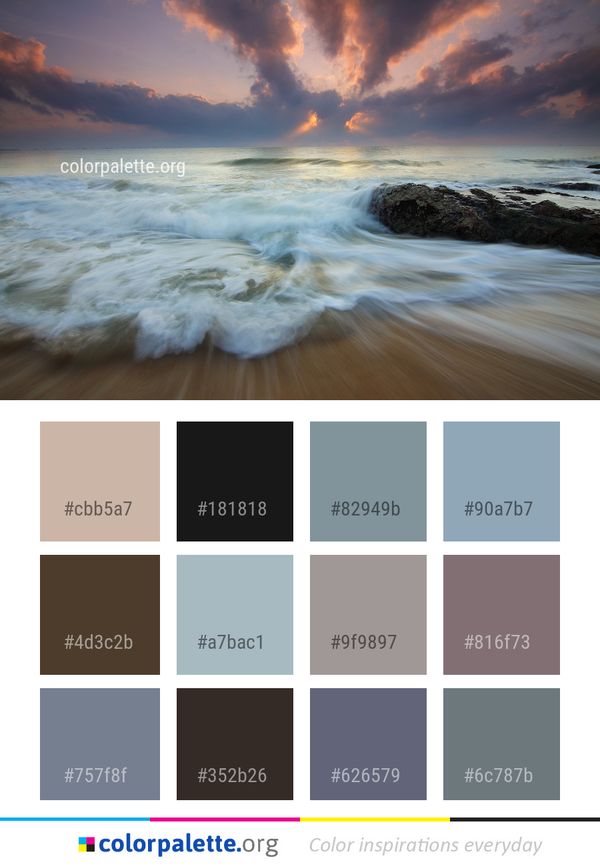 Sea Wave Sky Color Palette