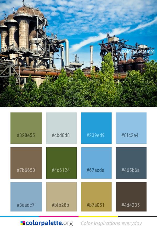 Sky Industry Tourist Attraction Color Palette