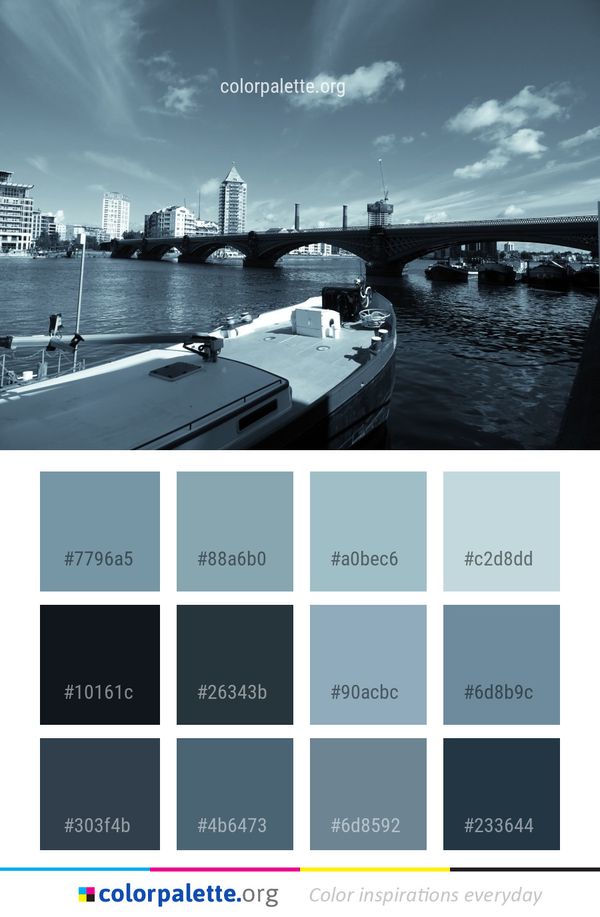 Water Waterway Sky Color Palette