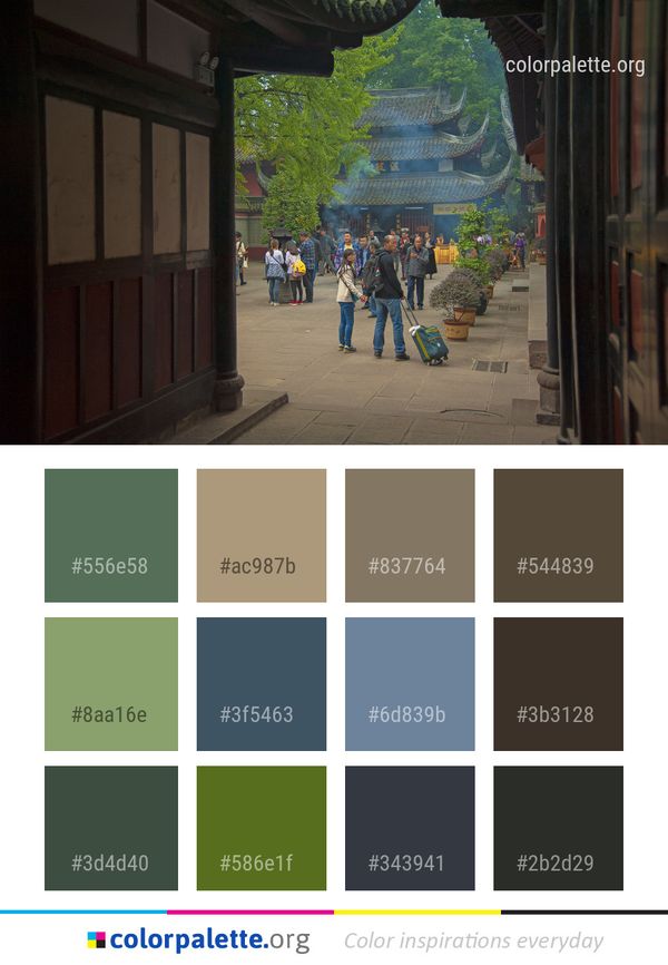 Infrastructure Wall Tourist Attraction Color Palette