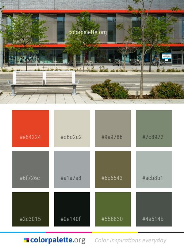 Mixed Use Neighbourhood Facade Color Palette