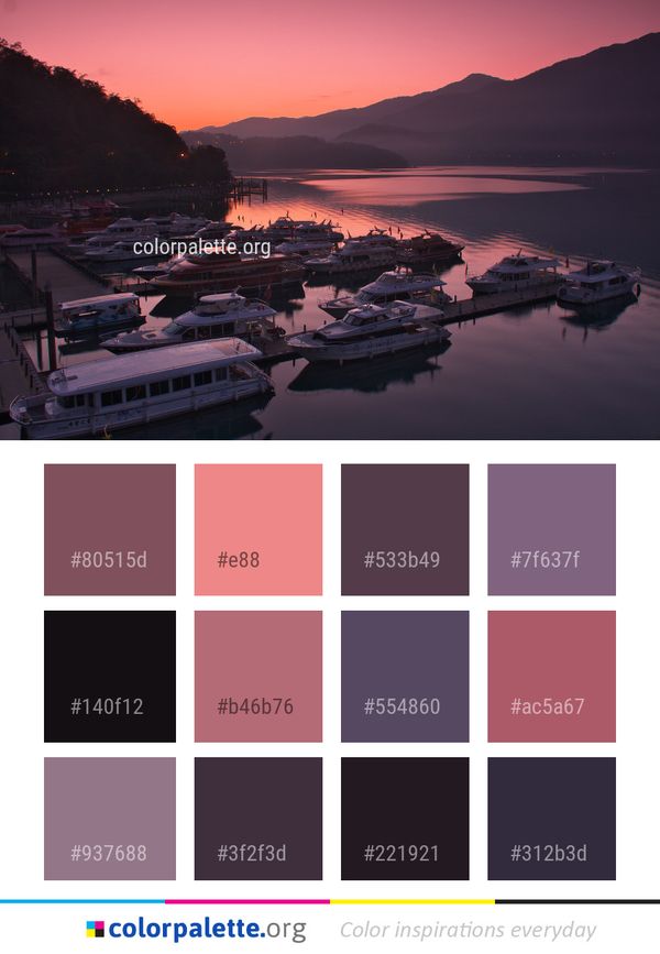 Reflection Nature Loch Color Palette