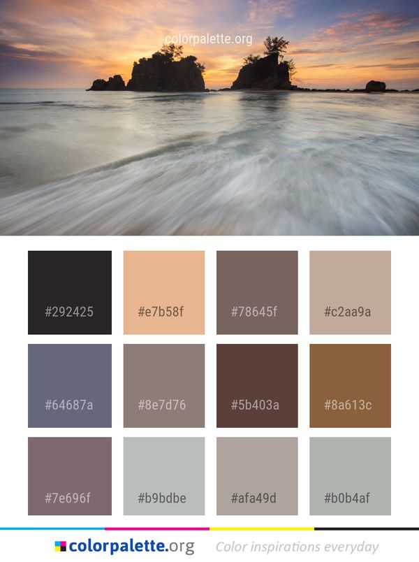 Sea Body Of Water Sky Color Palette