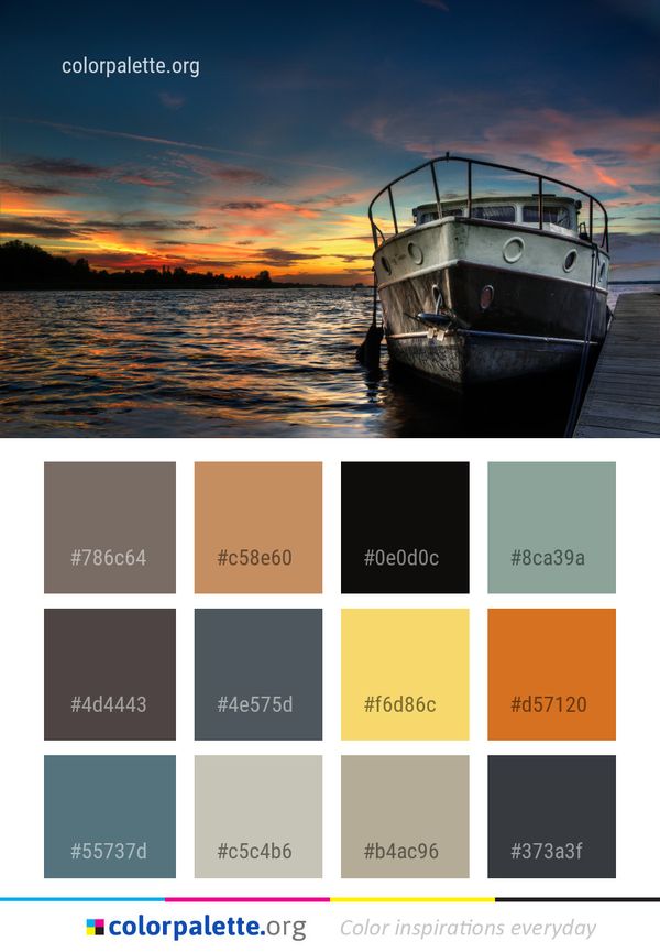 Sky Reflection Water Color Palette