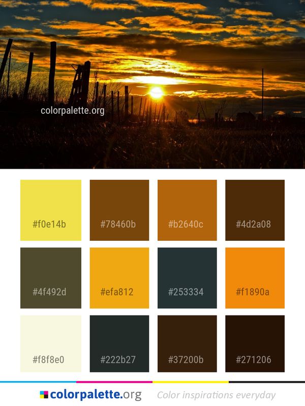 Sky Sunset Sun Color Palette