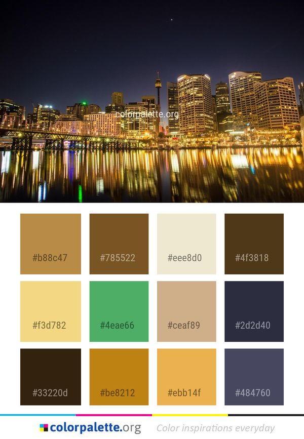 Metropolitan Area Cityscape City Color Palette