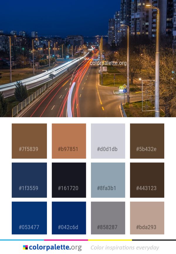 Metropolitan Area Cityscape Urban Color Palette