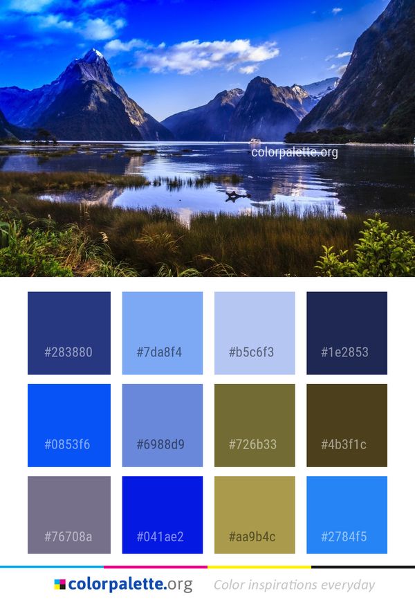 Reflection Nature Wilderness Color Palette
