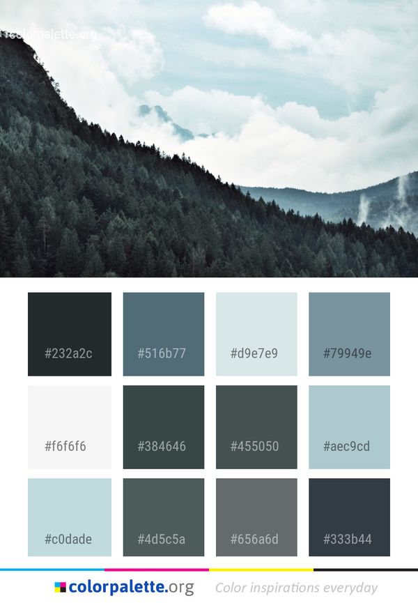 Sky Mountainous Landforms Cloud Color Palette