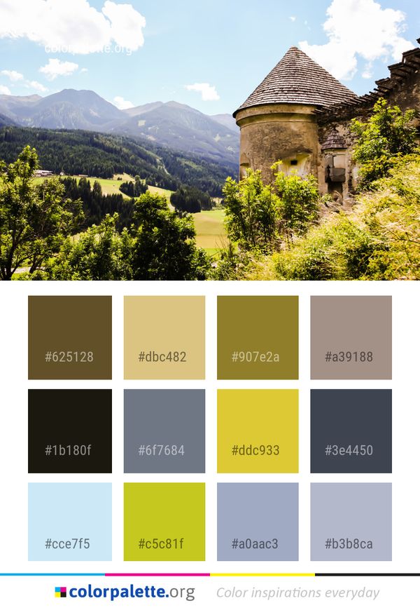 Sky Nature Mountainous Landforms Color Palette