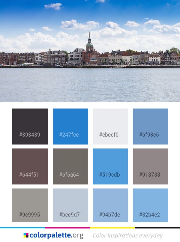 Sky Waterway City Color Palette