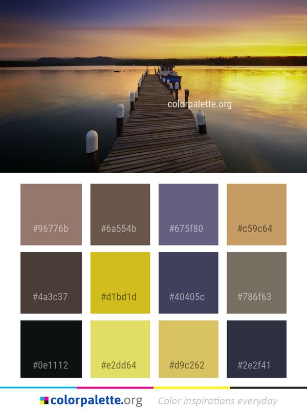 Water Reflection Horizon Color Palette