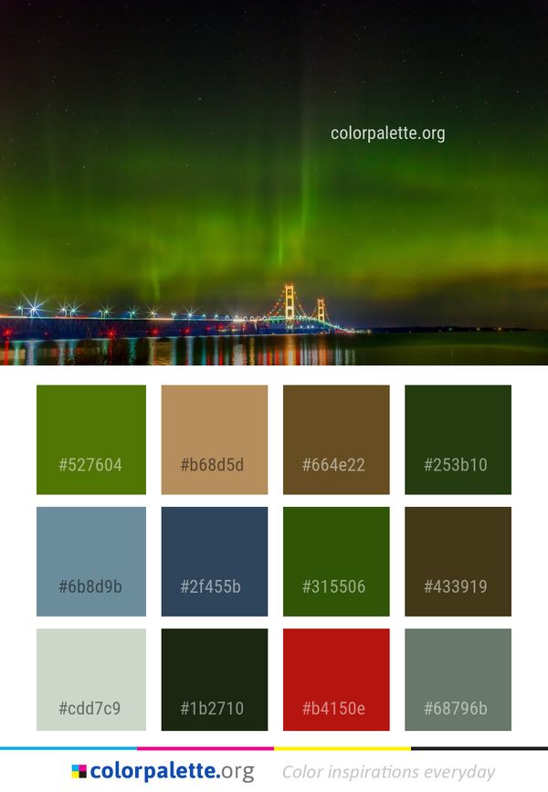 Aurora Nature Atmosphere Color Palette