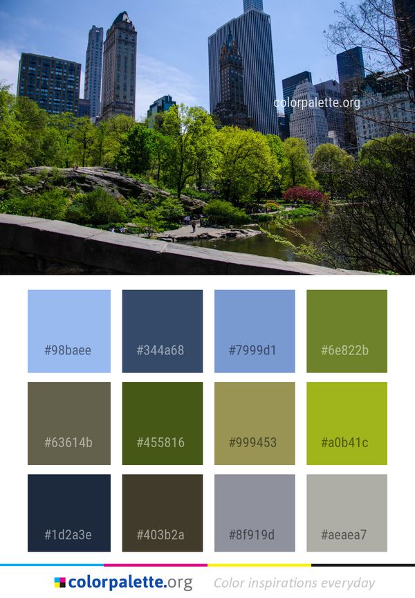Metropolitan Area Urban City Color Palette