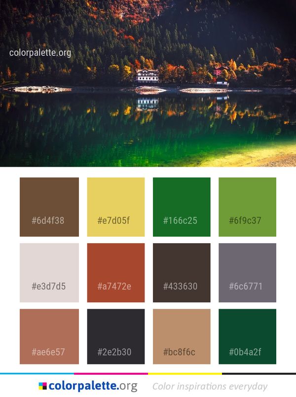 Reflection Water Nature Color Palette