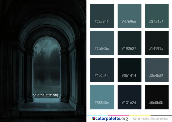 Arch Column Darkness Color Palette
